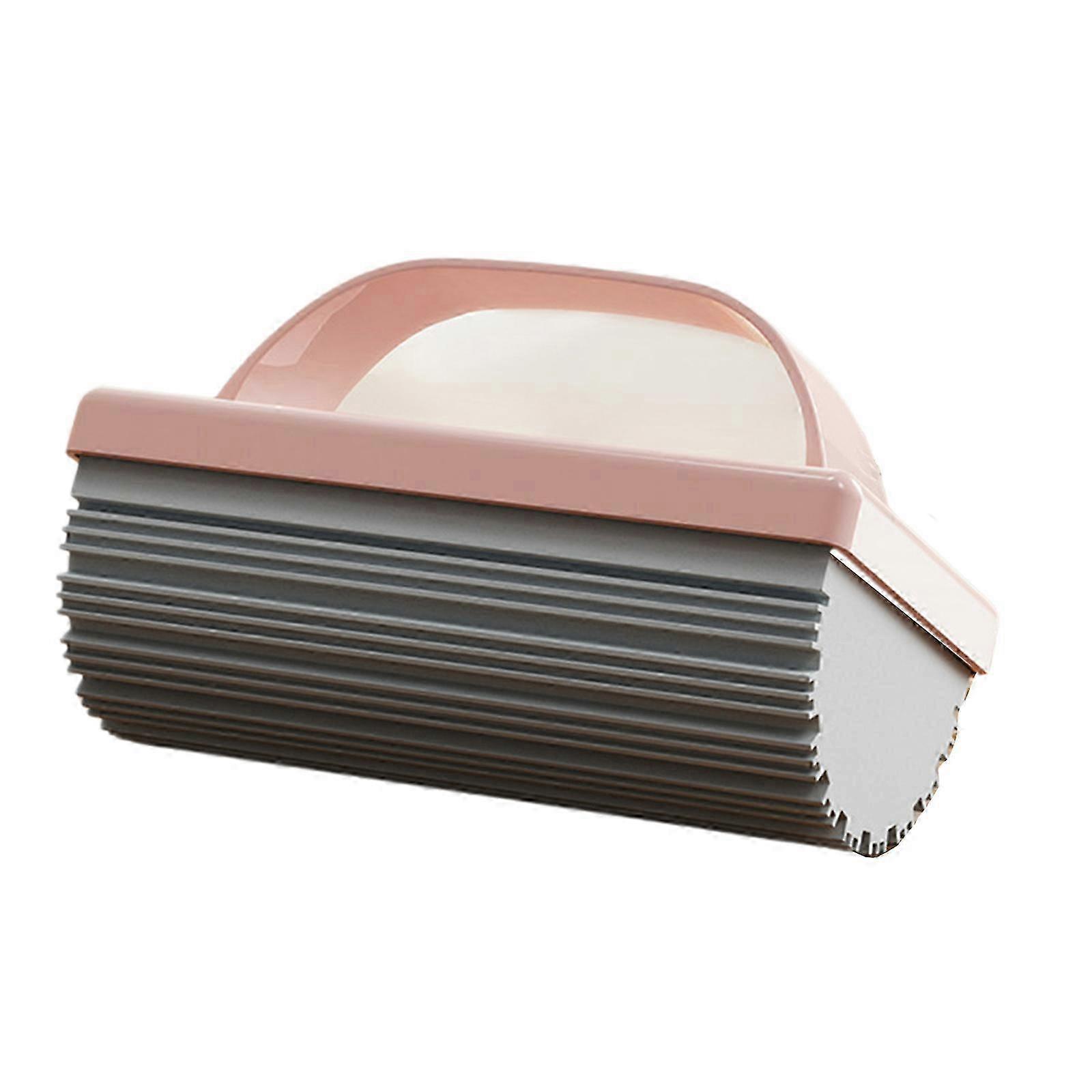 Mini Handheld Sponge Mop for Efficient Kitchen Bathroom Desktop Cleaning with Ergonomic Handle and Strong Adhesion Mop Pink 26s