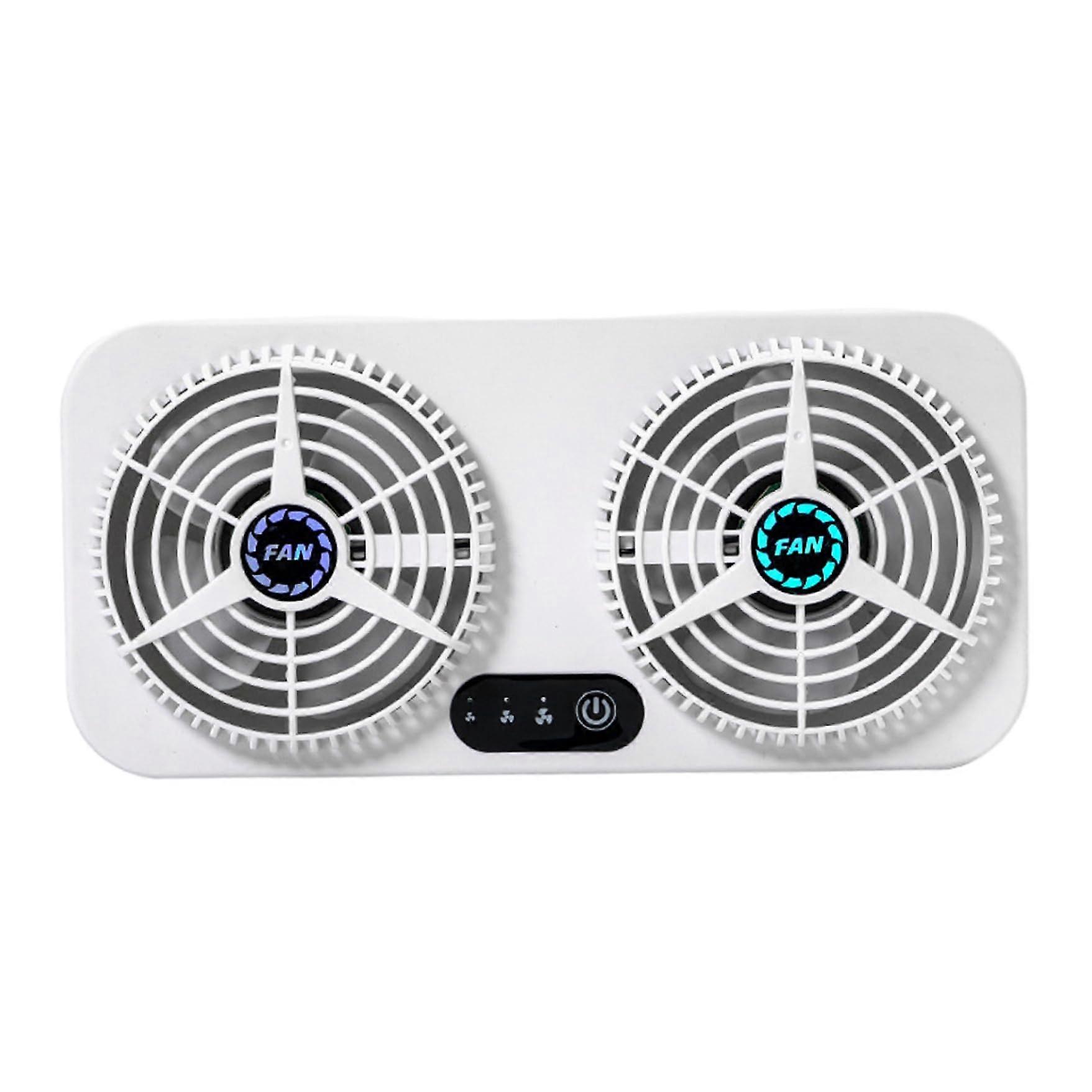 Car Exhaust Fan USB Charging Energy Saving Low Noise Multifunctional Car Vent Fan With 3 Settings General Types