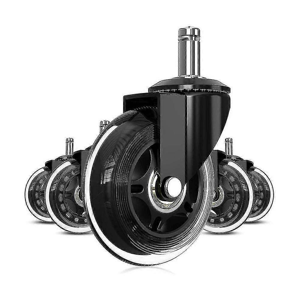عجلات كرسي مكتب ، 5 عجلات لكراسي المكتب ، قلم 11 مم × 22 مم ، كرسي مكتب عالمي متين