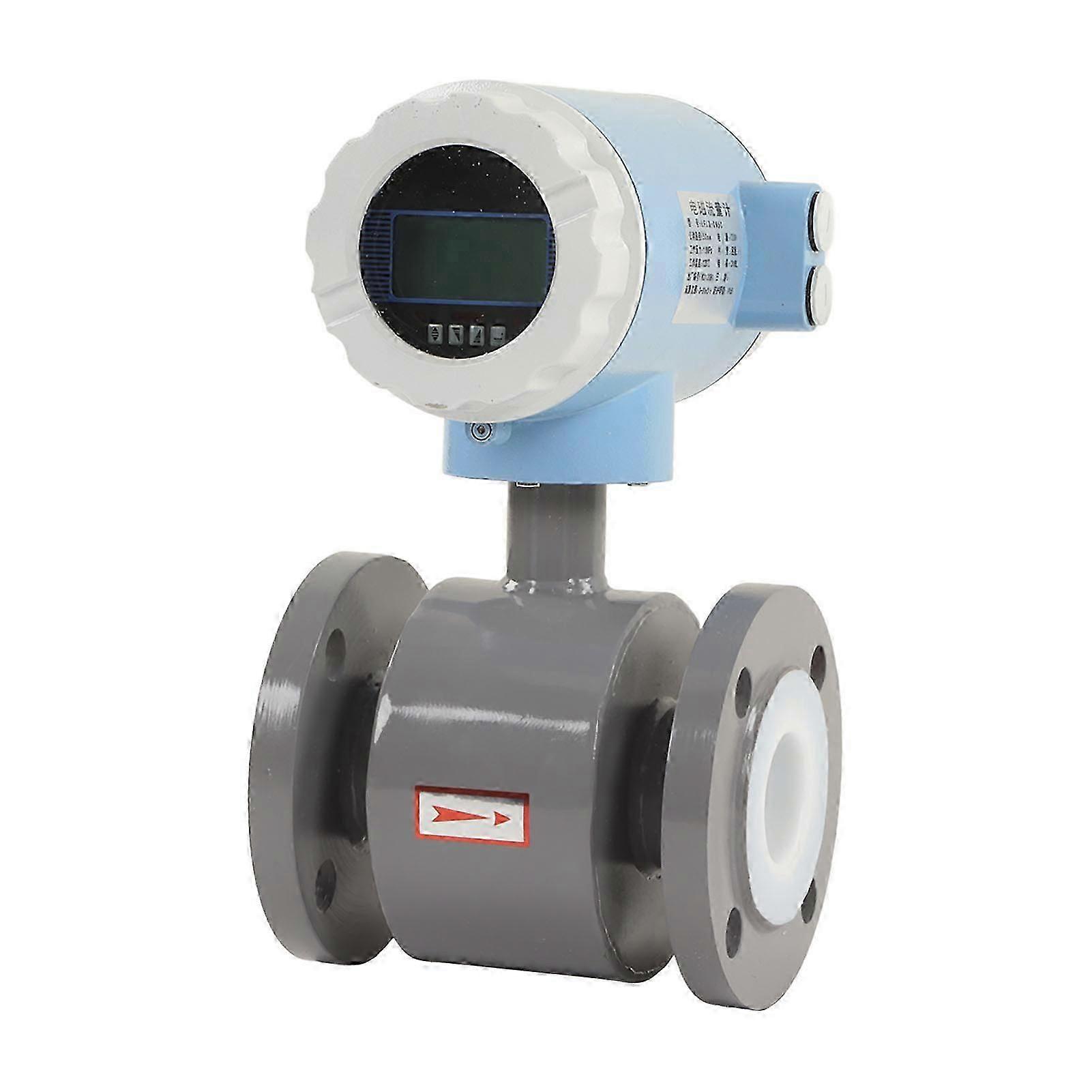 Electromagnetic Flowmeter 50mm Nominal Diameter IP65 High Accuracy Sewage Liquid Electromagnetic Flow Sensor 220V