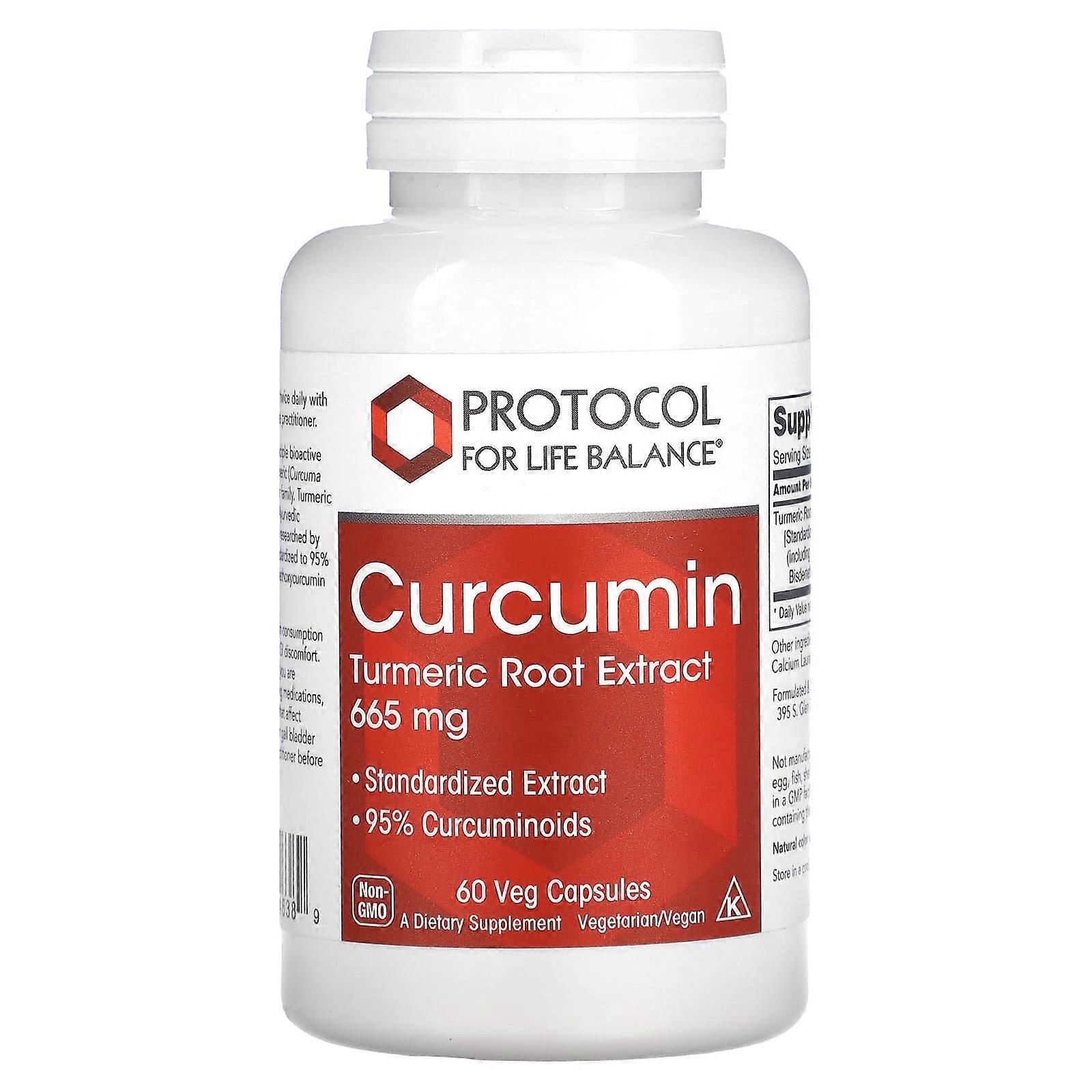 Curcumin, Turmeric Root Extract, 665 mg, 60 Veg Capsules