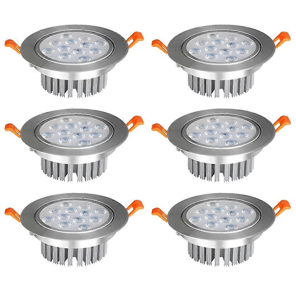 LED Flush Mount Downlight 6 Pack 2/3/4/5Inch Adjustable Angle Spot Light 3W/5W/9W/15W Round Chrome Ceiling Lamp