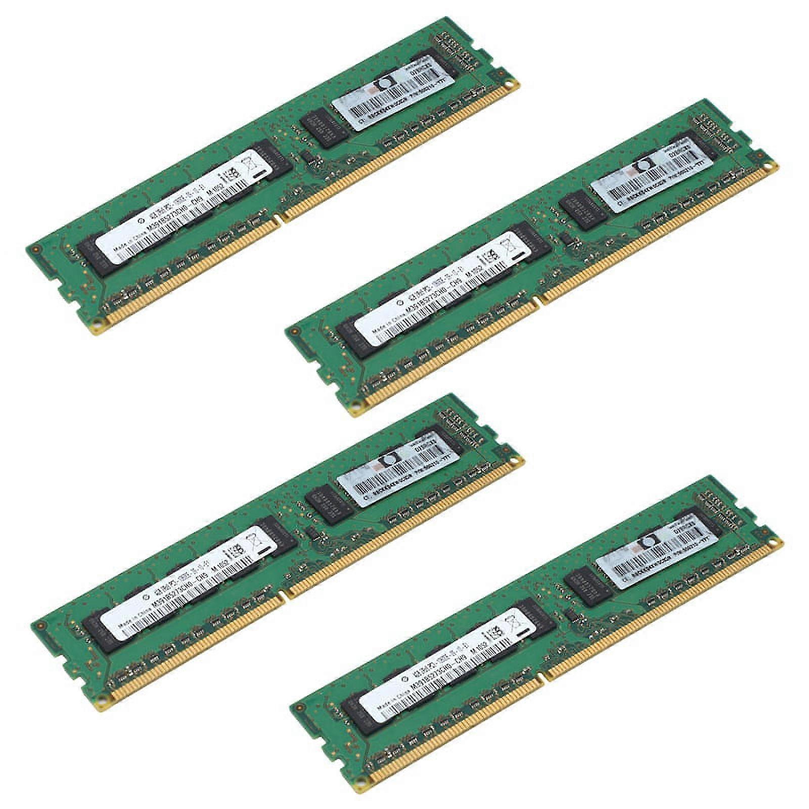 4X 4GB 2RX8 PC3-10600E 1.5V DDR3 1333MHz ECC Memory RAM Unbuffered for Server Workstation(4G)