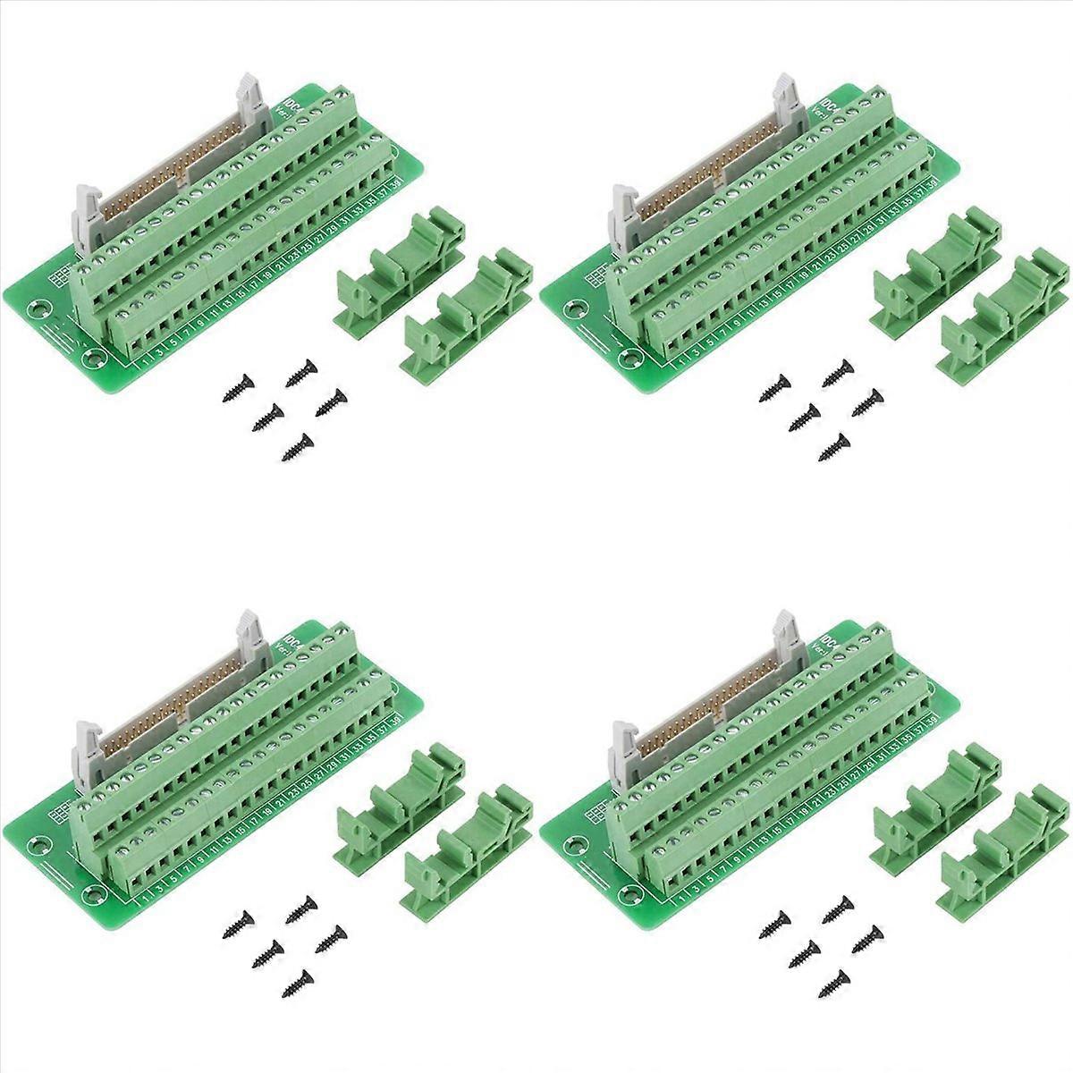 IDC40P 40Pin Connector Strip with Bracket, for PLC, DIN Rail Mount