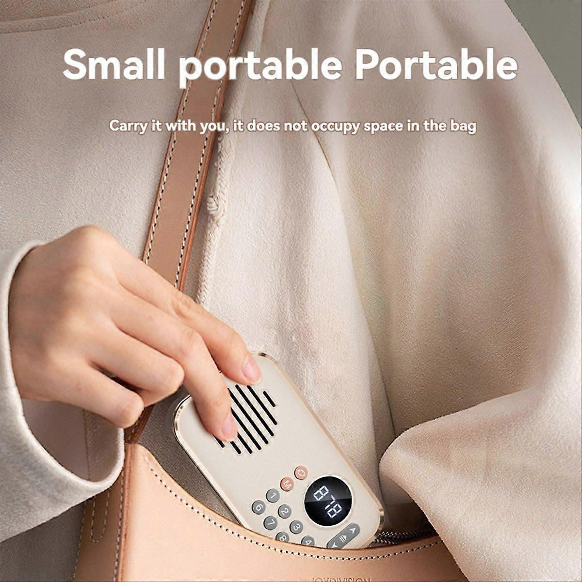 FM Radio rechargeable small Wireless Bluetooth Speaker blue