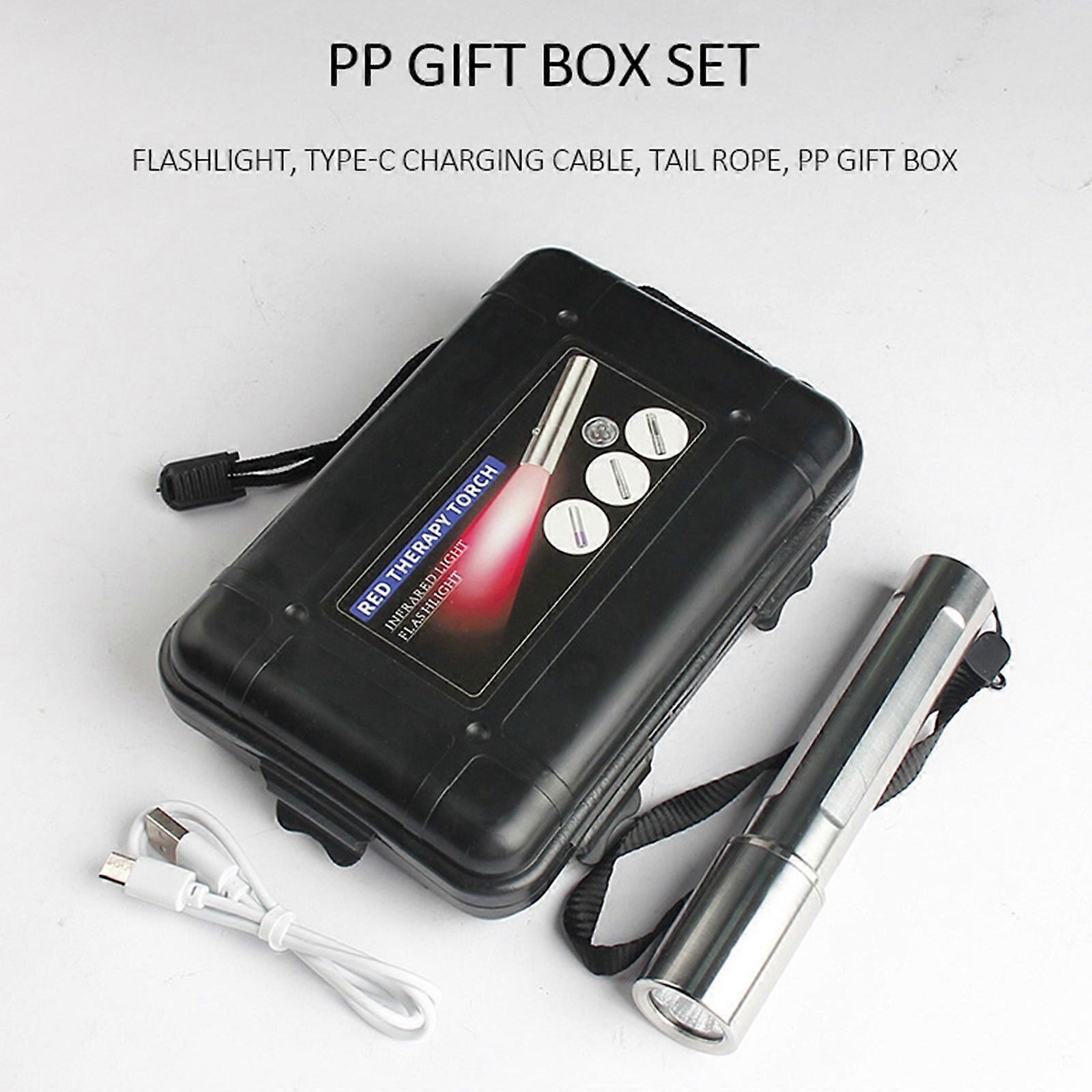 900+850+660+630+460nm 5LED infraröd röd ljusterapi ficklampa för smärtlindring