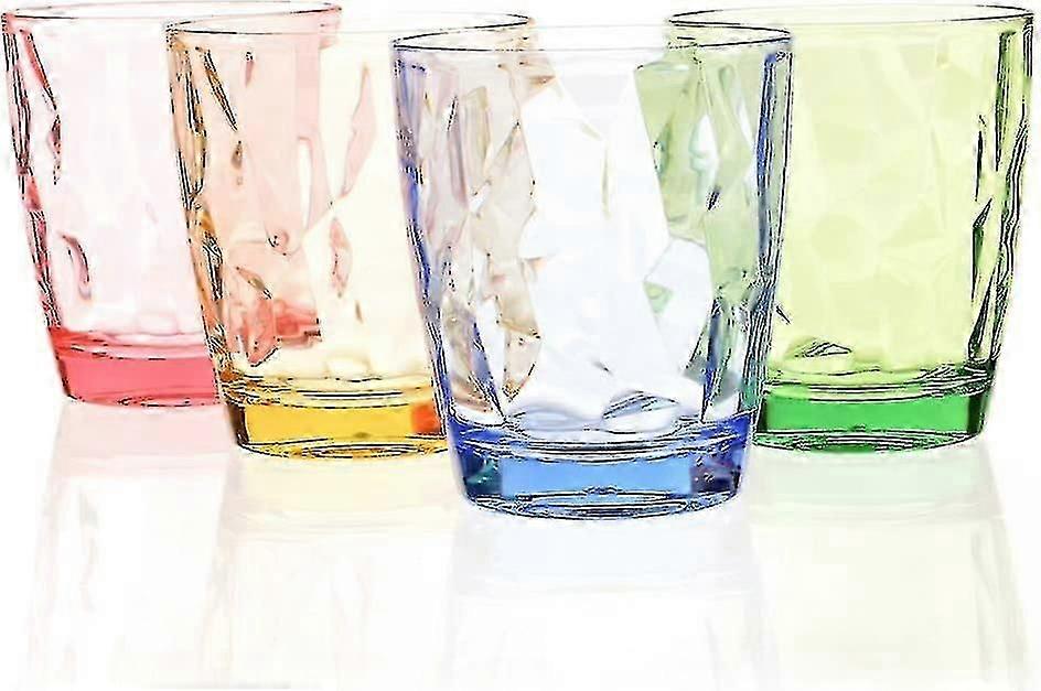 子供の水メガネの食器のための300mlプラスチックタンブラー再利用可能な完璧な色のメガネ(4色)