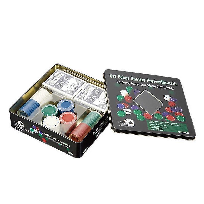 Chip Set Poker Chips 100 Chips Holdem Poker Board Game Chips