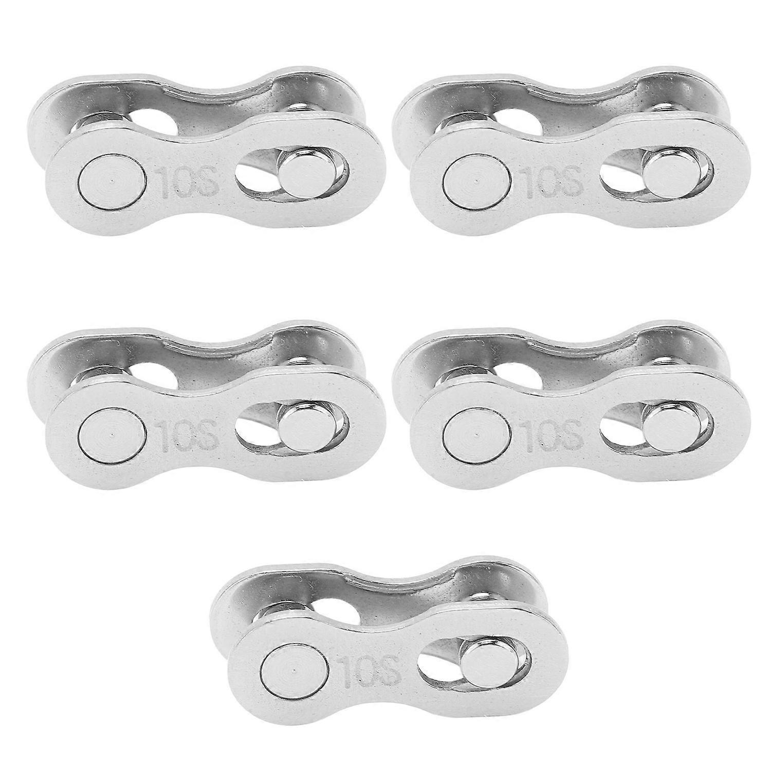 5pairs Bicycle Missing Link Rustproof Steel Quick Release Link Corrosion Resistant Easy Installation