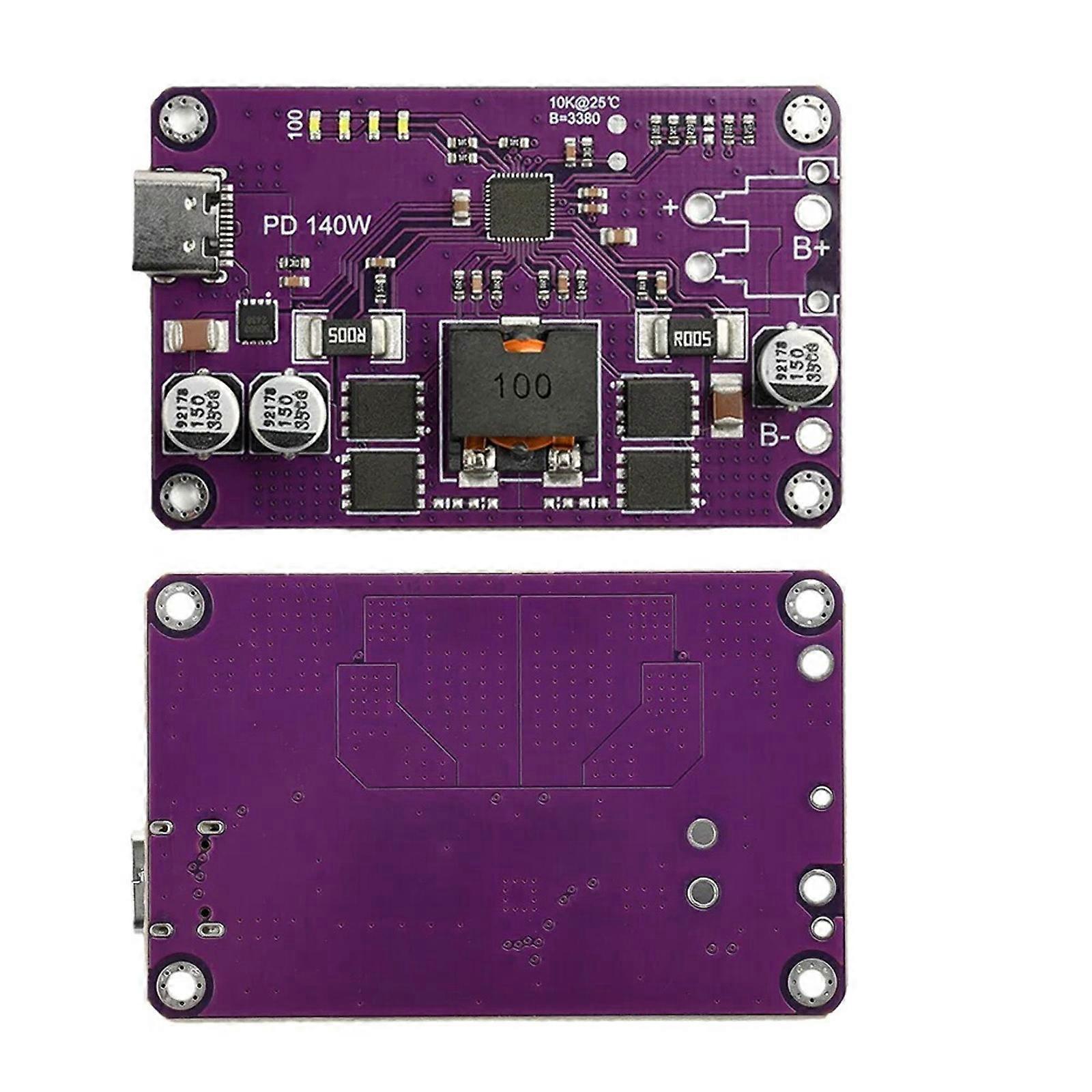 Multiple Cell 3S to 6S Lithium Batteries Charging 140W PD3.1 Type C Module Lightweight Design For 3S To 6S Lithium Batteries Multicolor