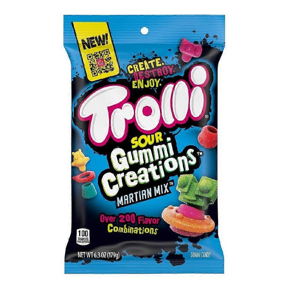 Trolli Sour Gummy Creations 火星混合糖果，6.3 盎司