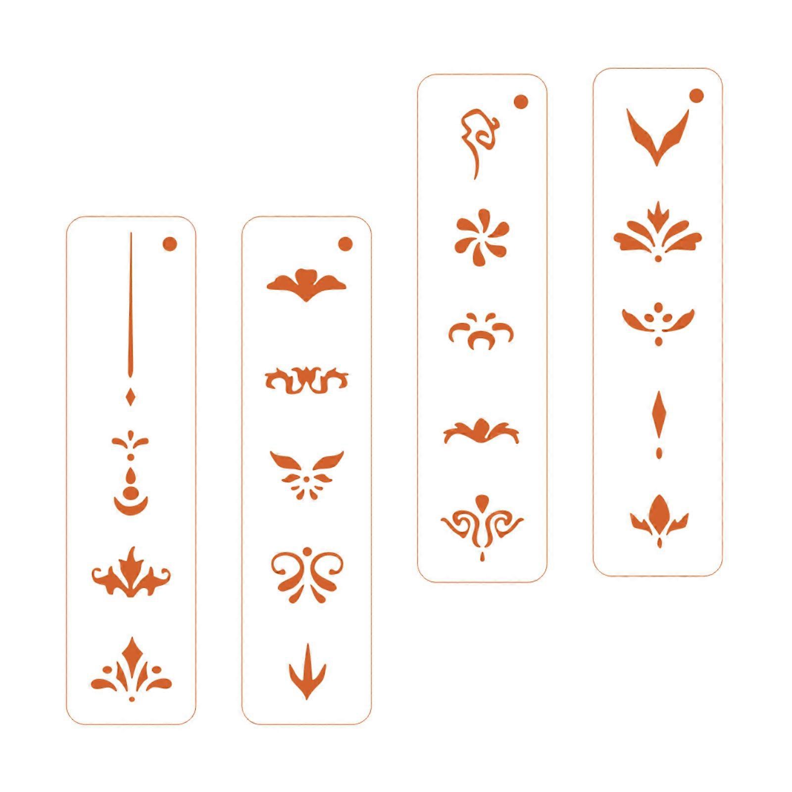 Cultural Heritages Makeup Positioning Forehead Stencil User Friendly Pet Sheet for Traditional Dress Enthusiasts Multicolor