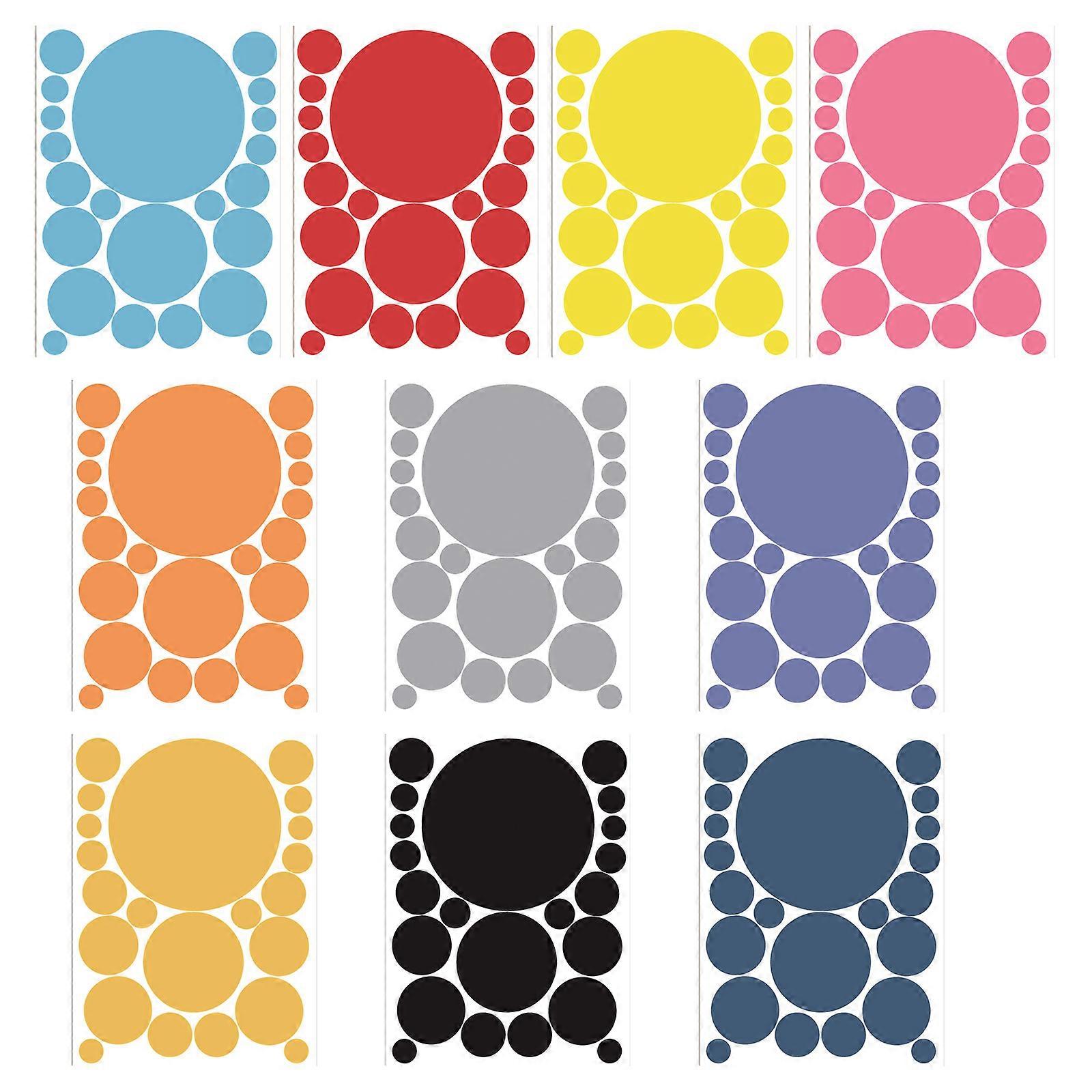 Multicolor Dot Sticker 2.1-15cm Colorful Sealing Sticker Writable Wrapping Label For Labeling Seal Envelope Card Multicolor