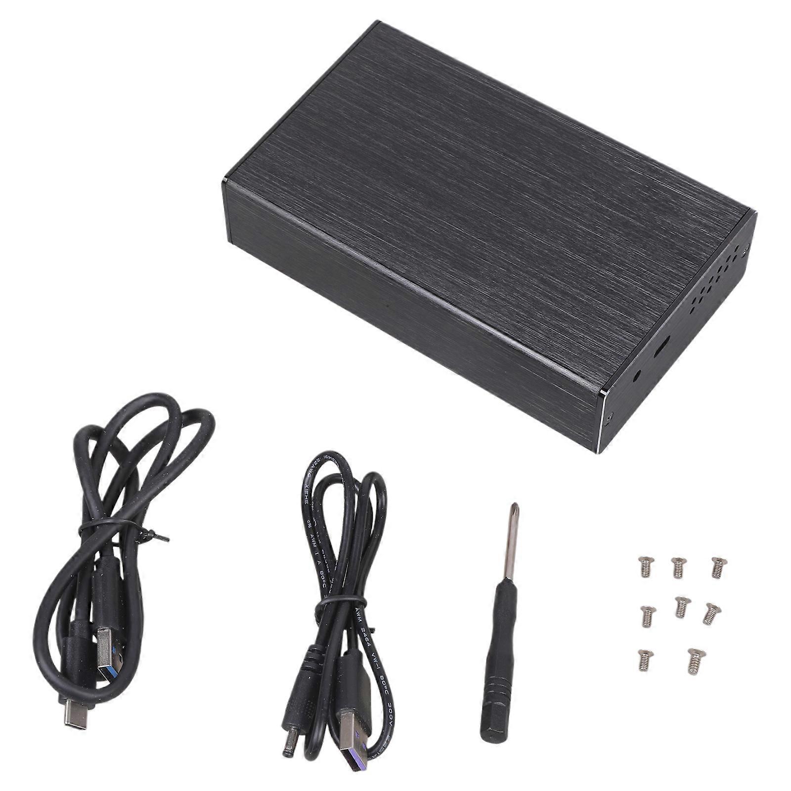 2.5inch Double Bay Hard Drives Enclosure USB3.0 to 2.5inch HDDs SSDs External Enclosure Support External Case Multicolor