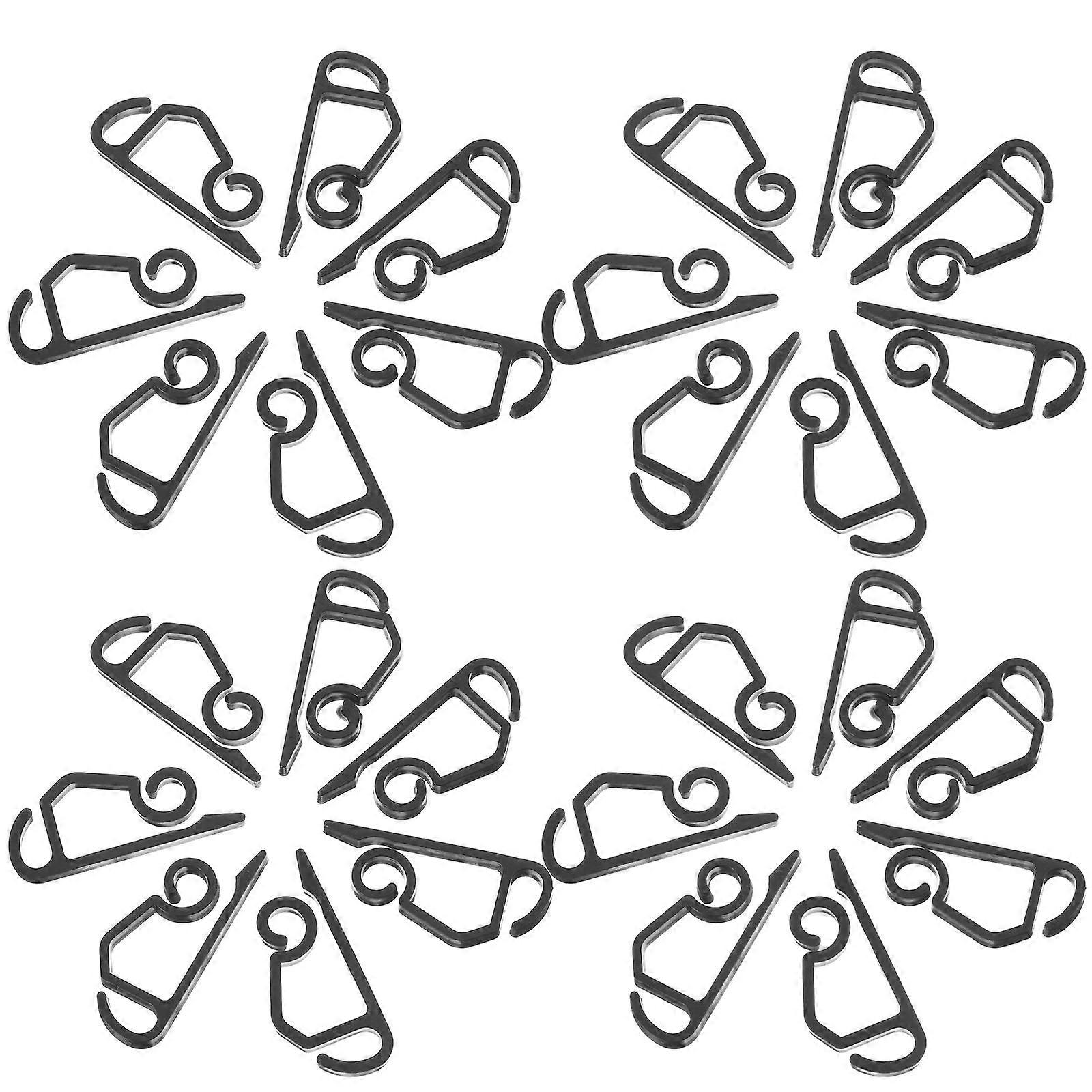 Outdoor Gutter Light Clips for Christmas String Lights with Heavy Duty Hooks 50Pcs