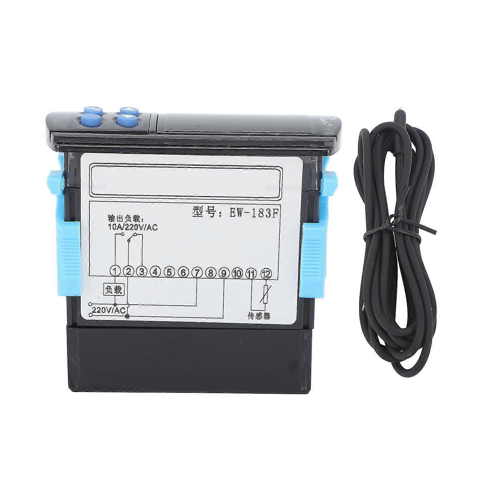 Universal Temperature Controller Dual Display Window Microcomputer Thermostat for Cooling Heating AC220V