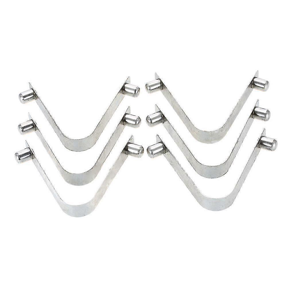6pcs Kayak Paddle Spring Clips Tent Pole Clips Push Button Spring Snap Clip Locking Tube Pin