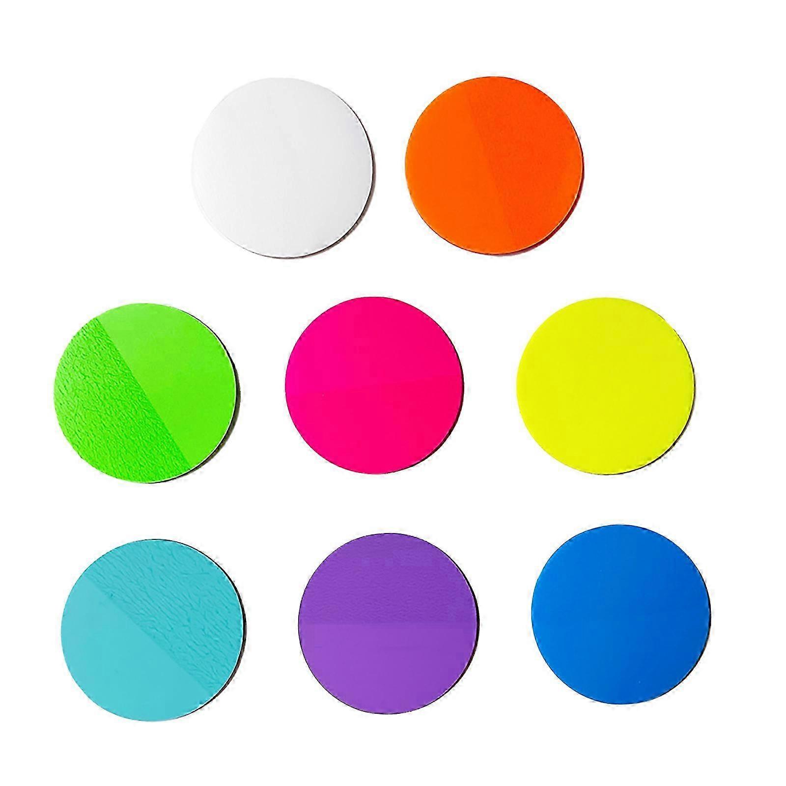 Colorful Note Paper Clear Adhesive PET Notes Rectangular Round Square Heart Note Paper 20Sheet/Pad for Notebook Calender