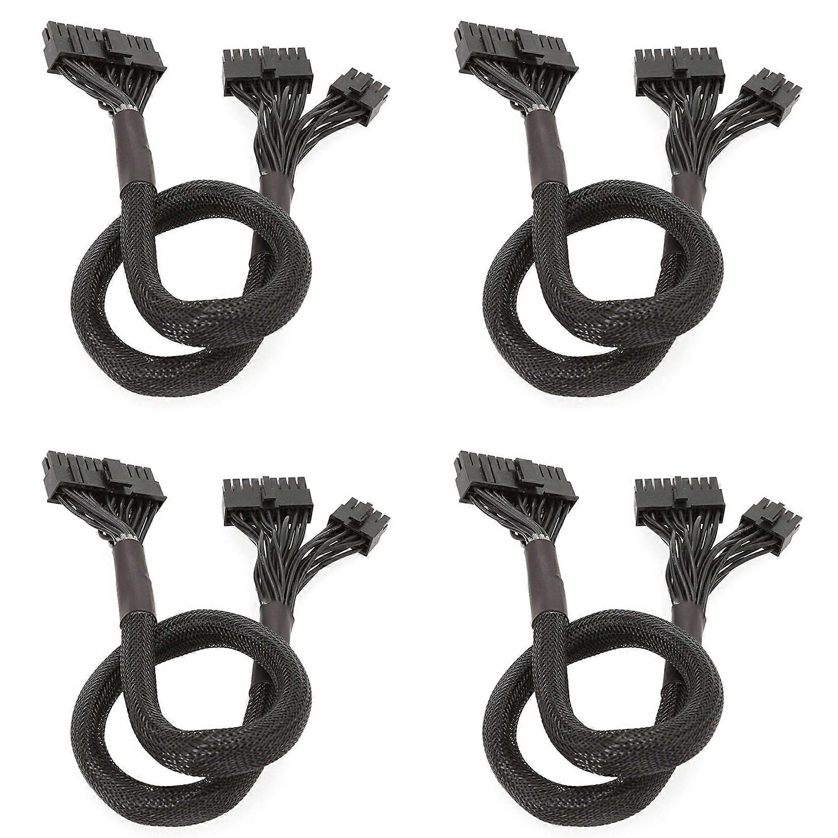 4X 10+18-Pin to 24-Pin Modular Power Cable for Corsair RM550X RM650X RM750X RM850X RM850X RM1000X