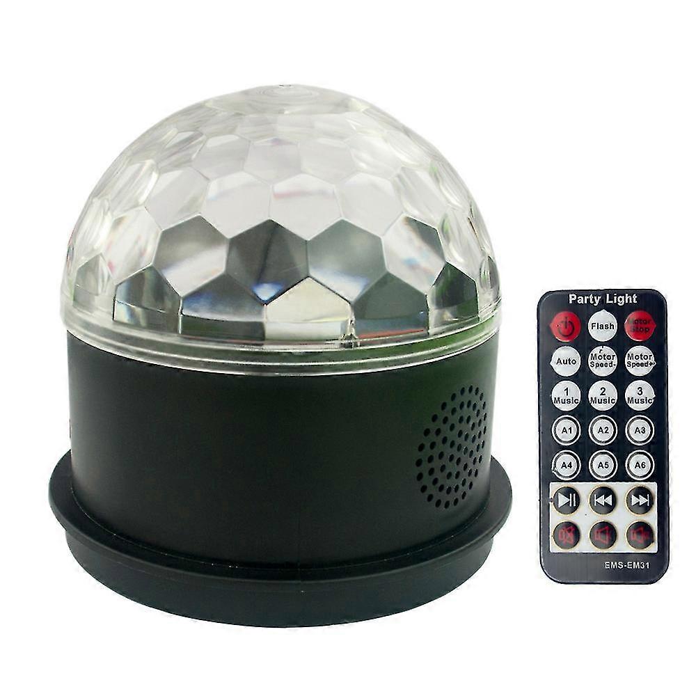 Bluetooth + Speaker Party Light Disco Light Rgb Ball Projector Strobe Effect Mini LED Light for Dec