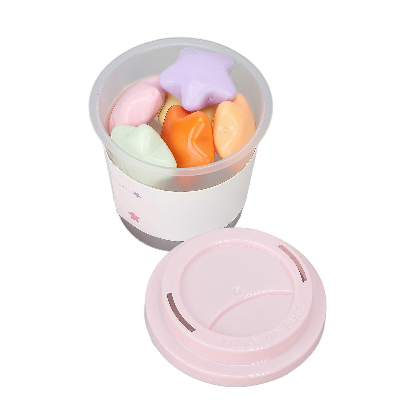 6Pcs Lipstick Mini Matte Moisturizing Long Lasting Non Stick Star Shape Portable 1g