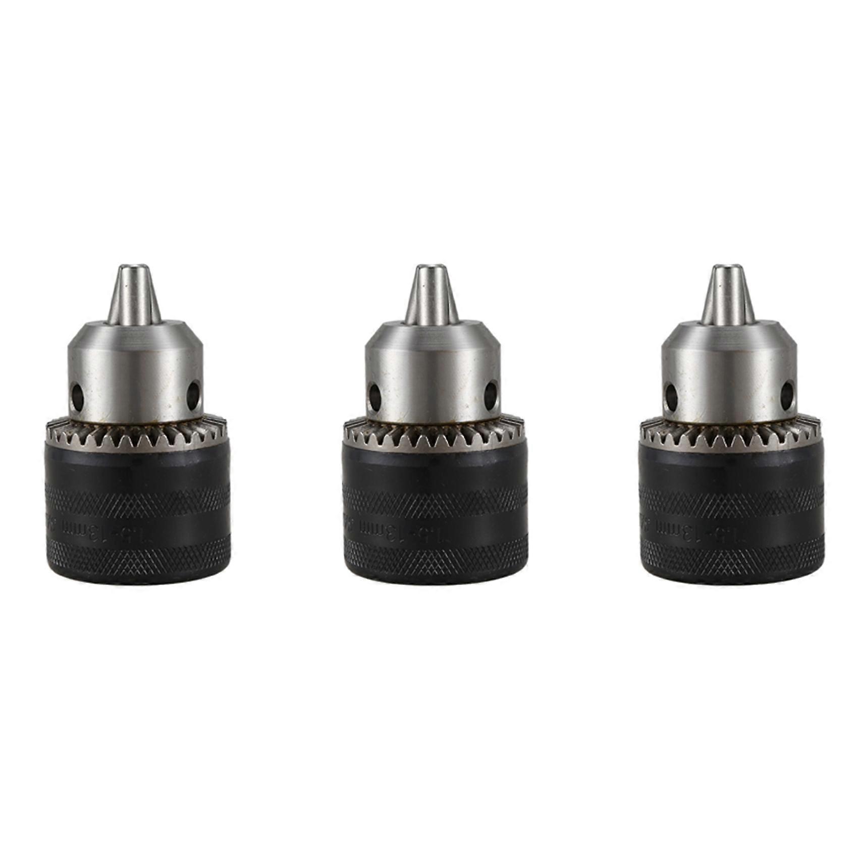 3X Key Type 1.5-13mm Capacity B16 Tapered Bore Drill Chuck
