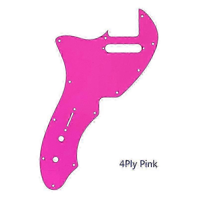 Xinyue Custom Guitar Parts - For Left Handed US Tele 69 Thinline Guitar Pickguard Scratch Plate Multicolor Choice Flame Pattern w