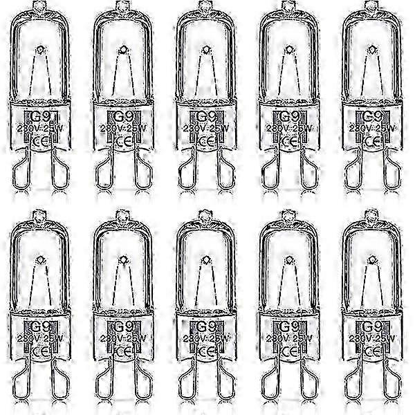 G9 halogen lamps 60W, 230V, 10 Pack 60W w
