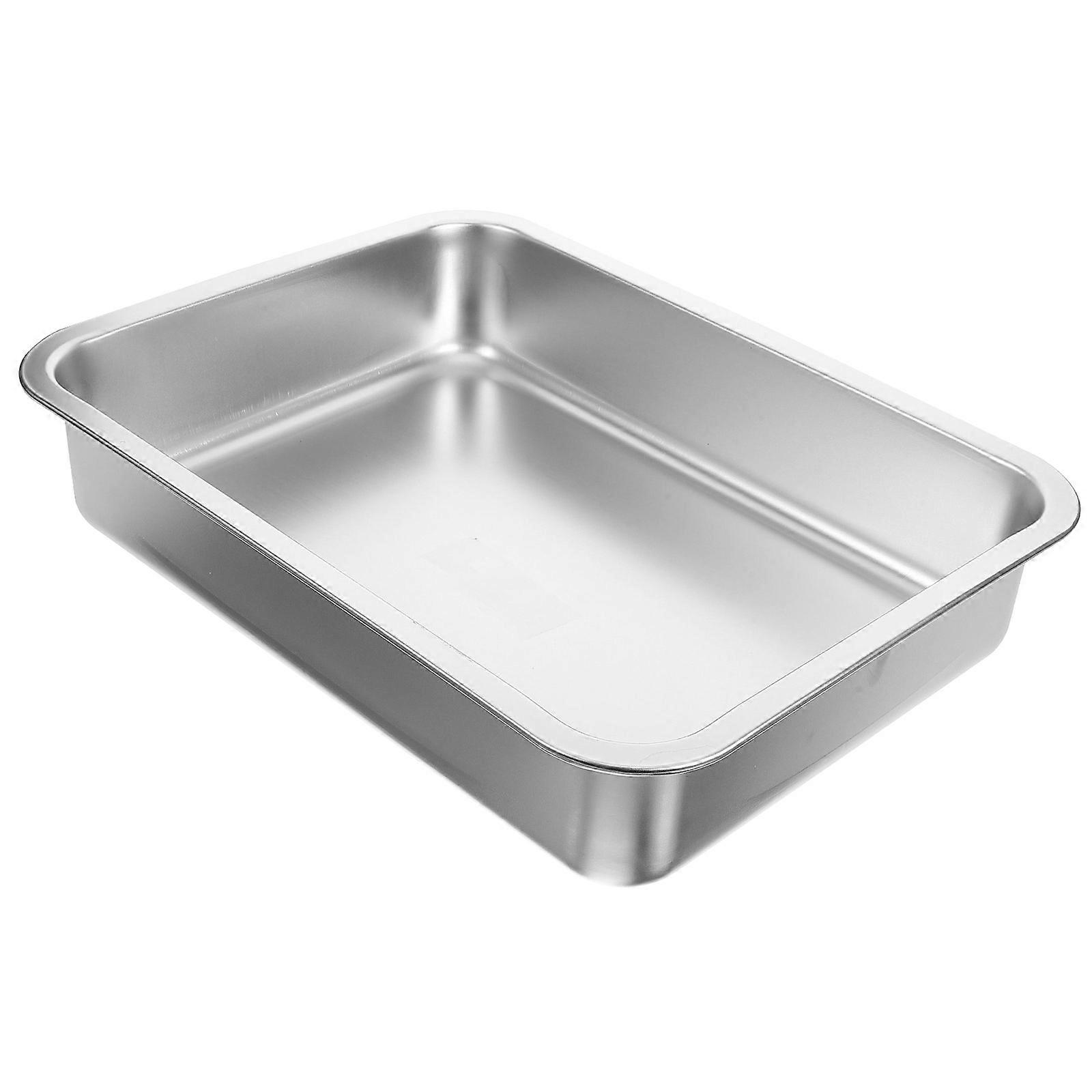 Kattesandboks Åpen kattesandboks i rustfritt stål for kattunger