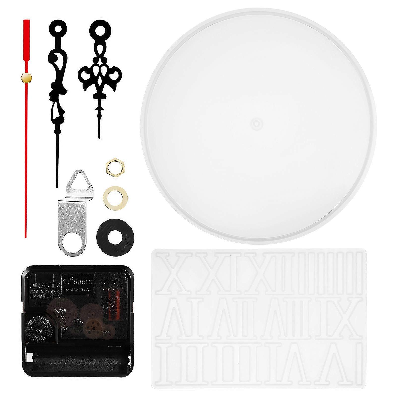 1 Set Clock Mold Clock Making Kit Ornament Clock Mold Silicone Clock Mold Crafts Making Mold For Diy Crafts