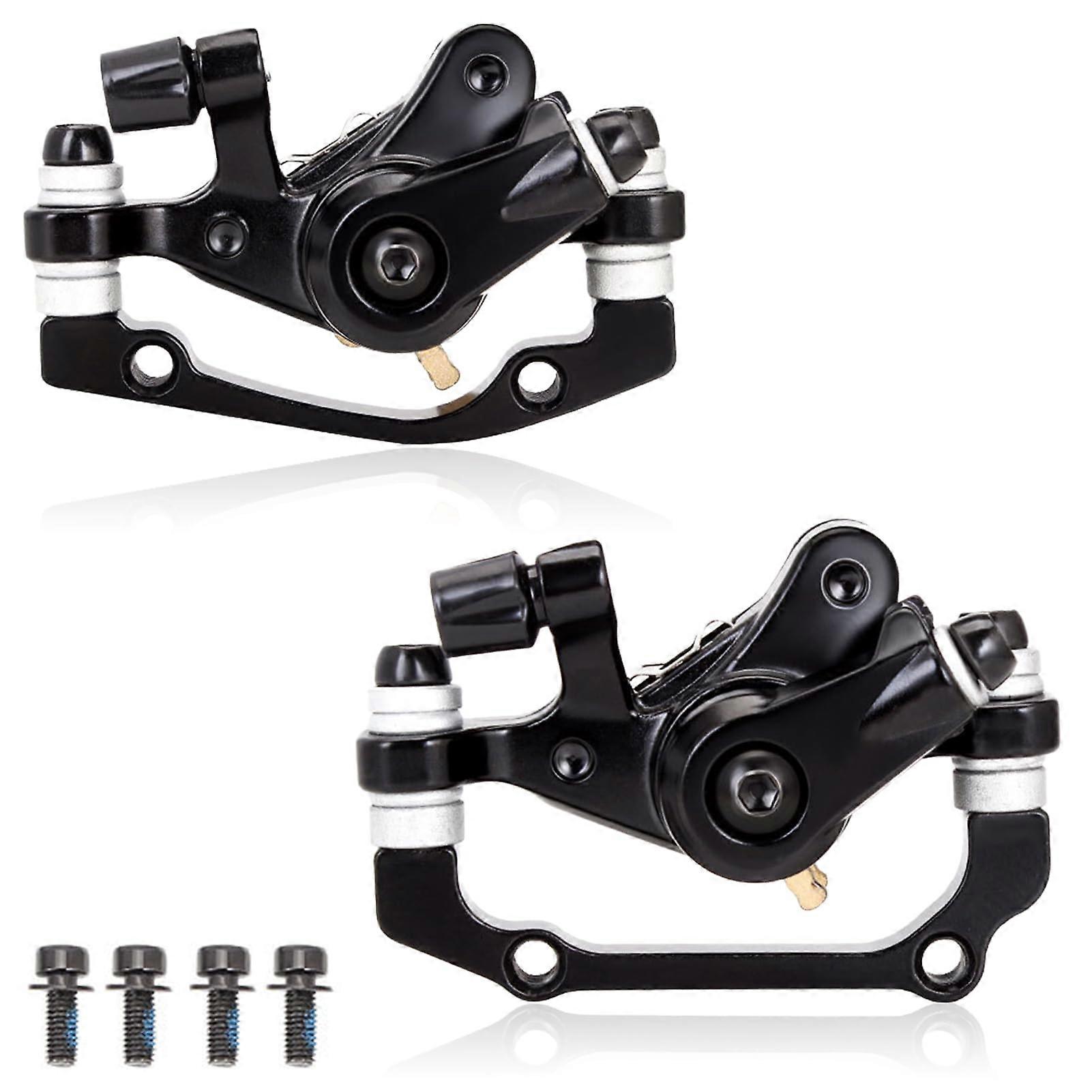 Mechanical Disc Brake Set with Dual Piston Calipers, Universal Front and Rear Aluminum Alloy Bike Kit