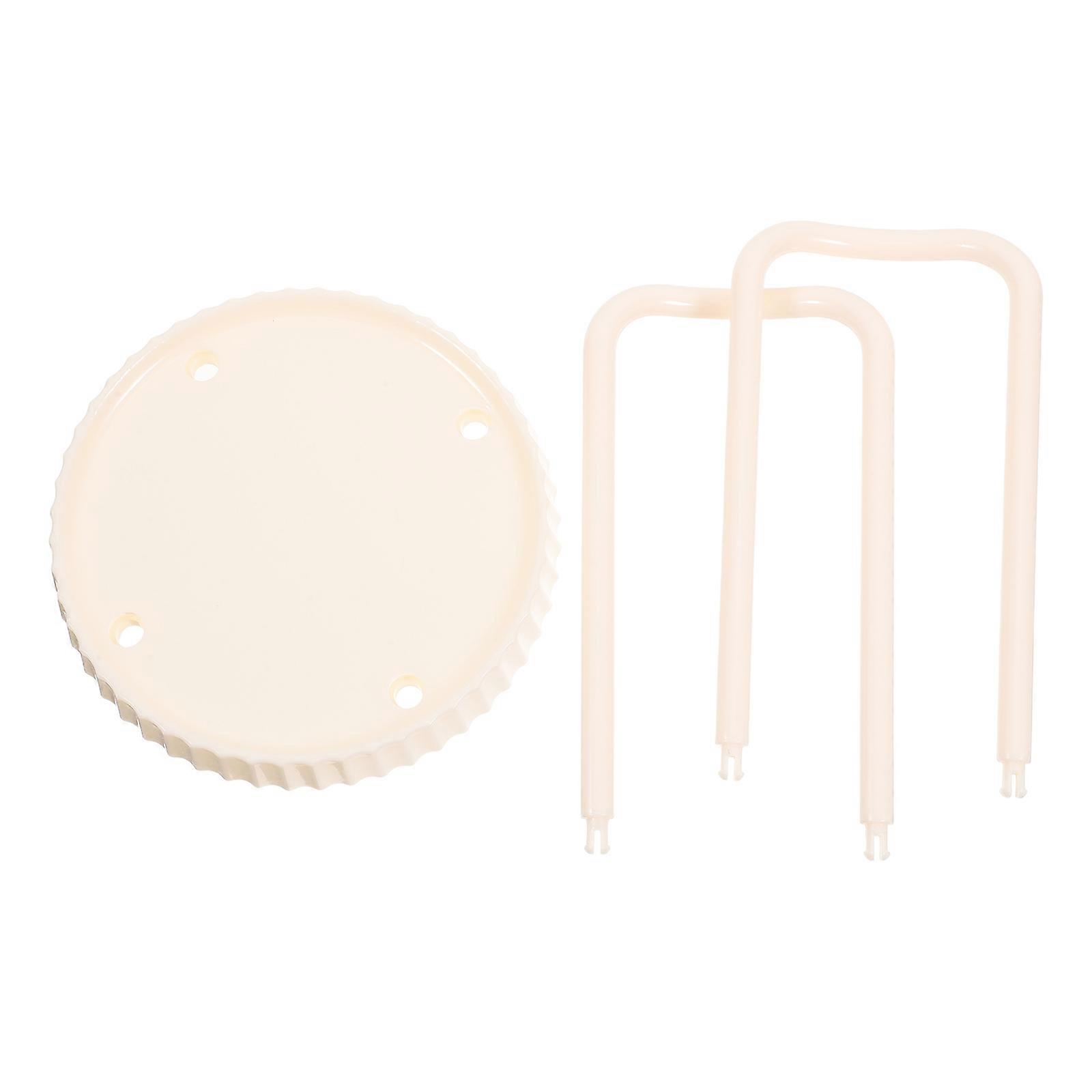 Plastic Cup Holder Dispenser Bathroom Cups Organizer Beige