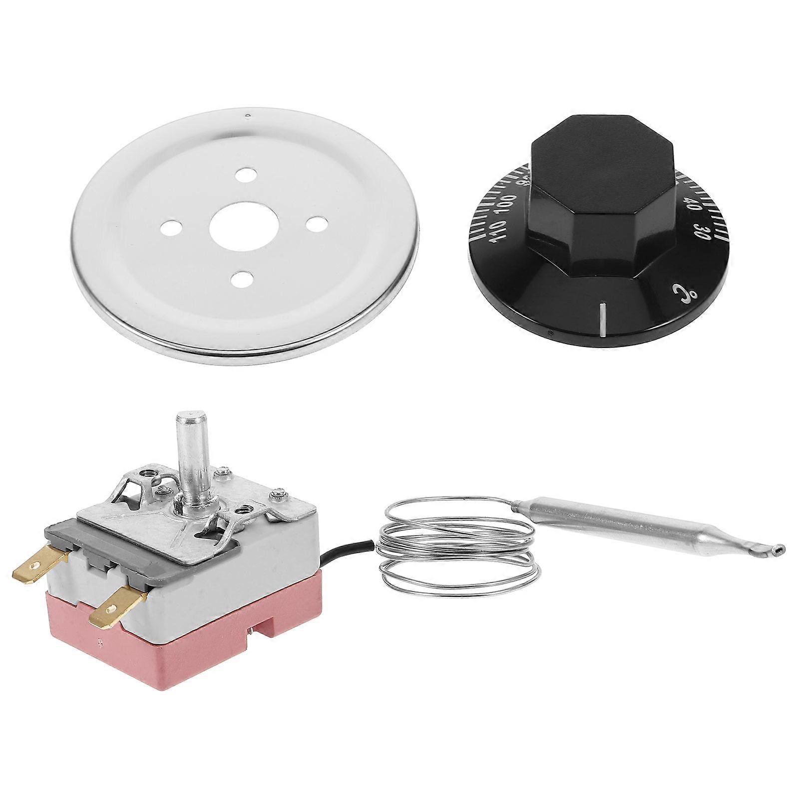 Hot Water Tank Thermostat Temperature Controller with Knob 1Set for Oven Use