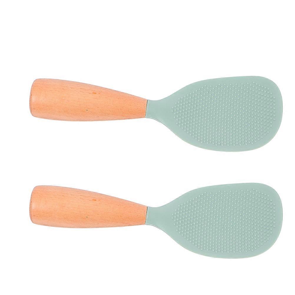 Silicone Rice Spoon for Serving 2Pcs Heat Resistant Non Stick Tool