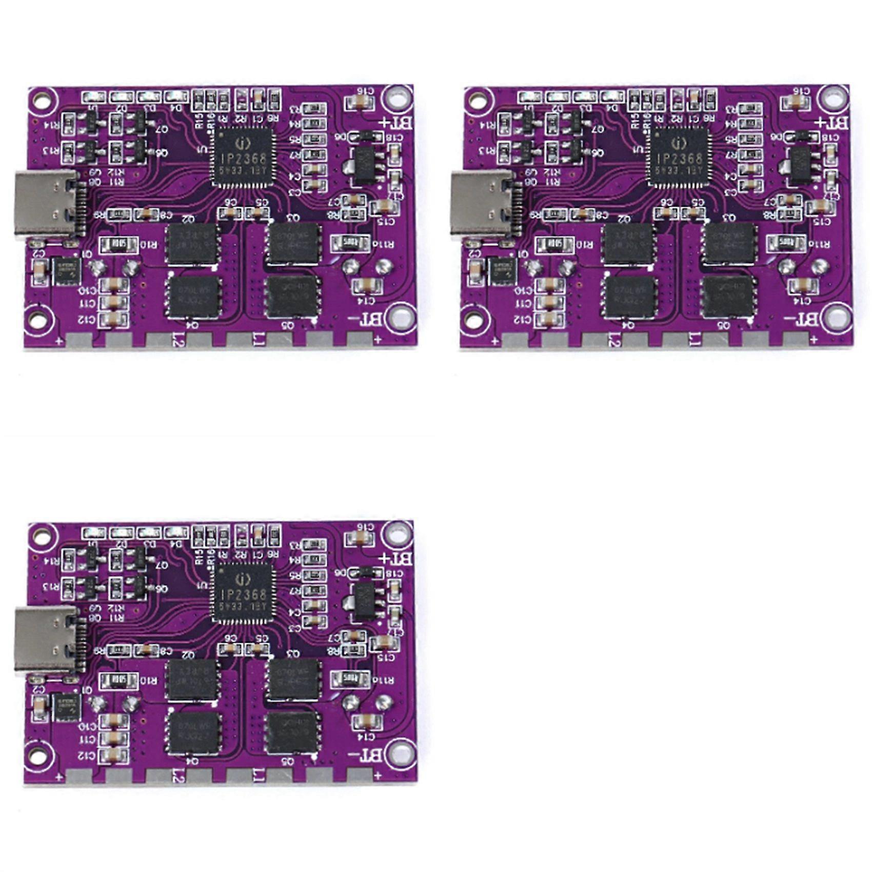 3X IP2368 Dwukierunkowy moduł szybkiego ładowania 100 W Interfejs Buck-Boost typu C Płytka szybkiego ładowania 4S baterii litowej