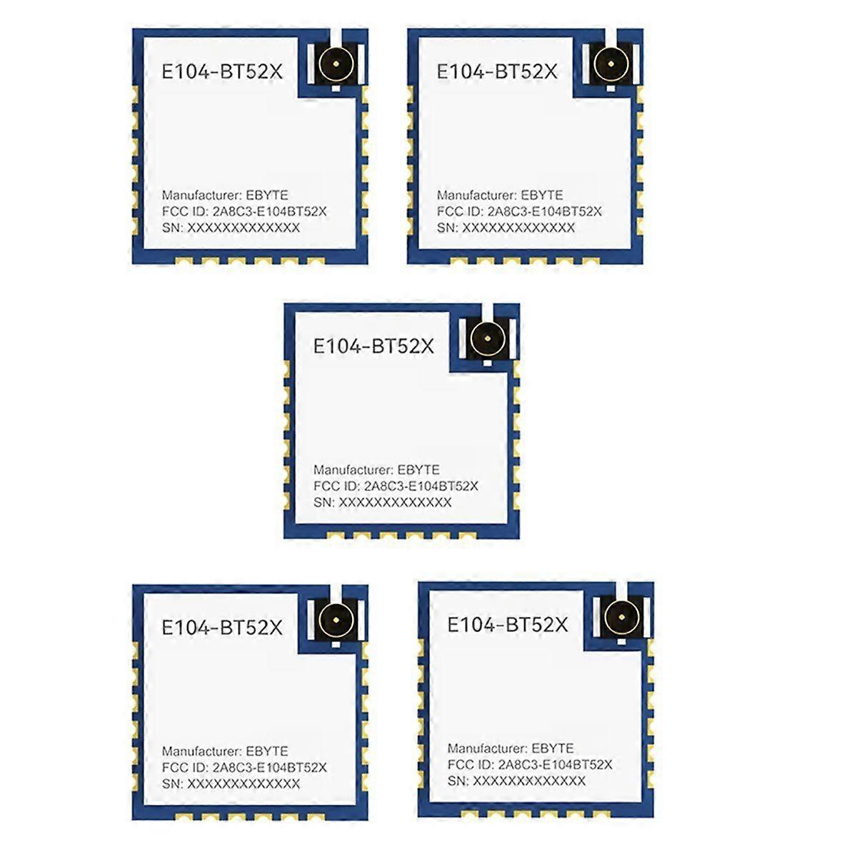 5pcs DA14531 Bluetooth to Serial Port Module BLE5.0 COJXU E104-BT52X Low Power Consumption Small Si