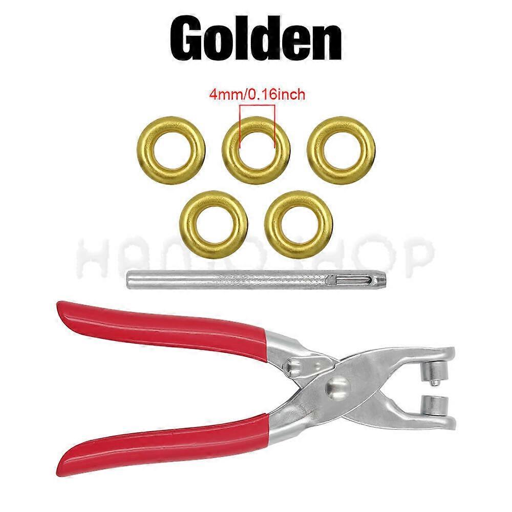 200 Sets Metal Eyelet Grommet Eyelet With Install Plier Set Eyelets Grommet Tool For DIY Leathercraft Shoes Belt Cap Bag Clothes