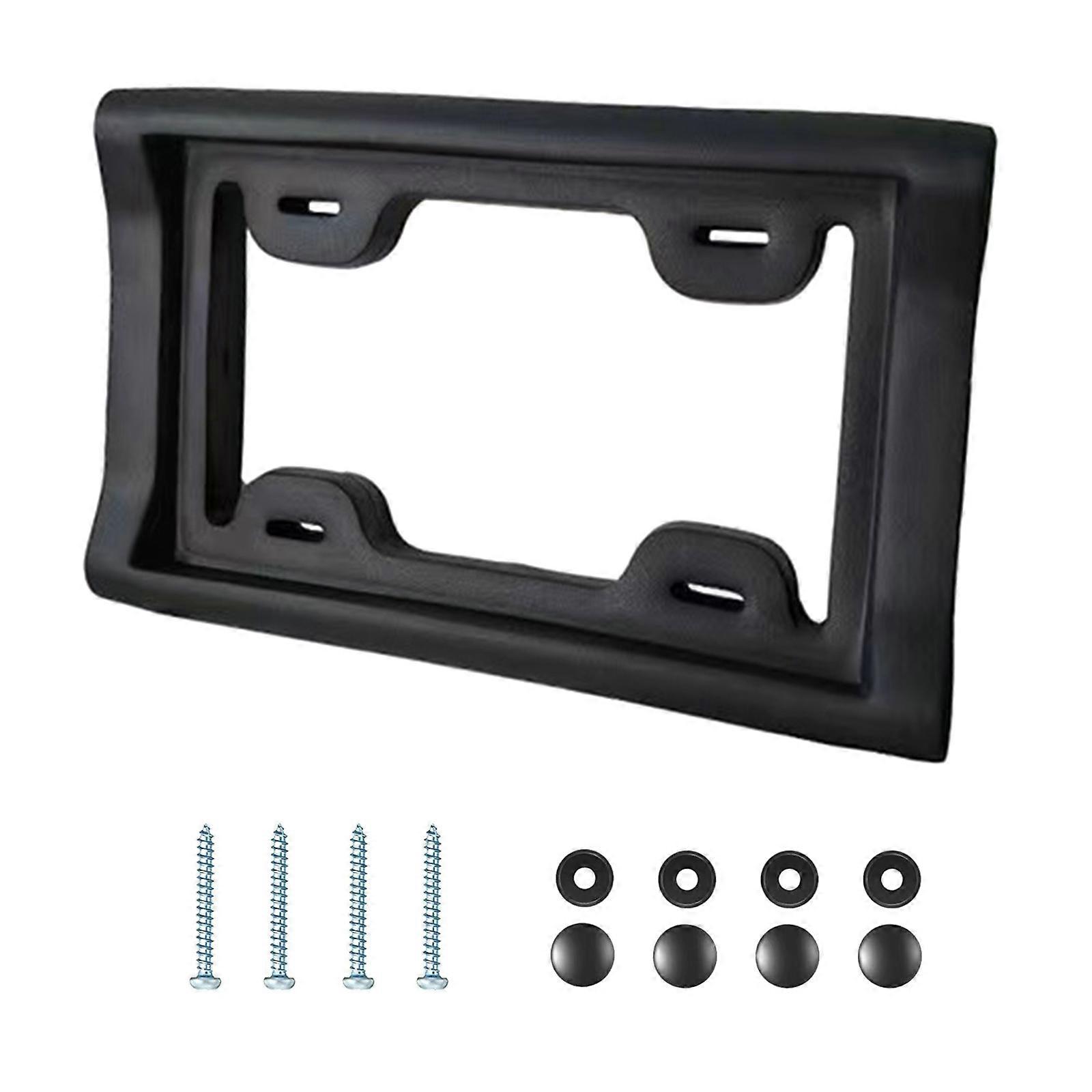 Stable License Plate Protector Easy Install License Shield Upgrades Perfect for Daily Driving & Complex Road Condition Multicolor