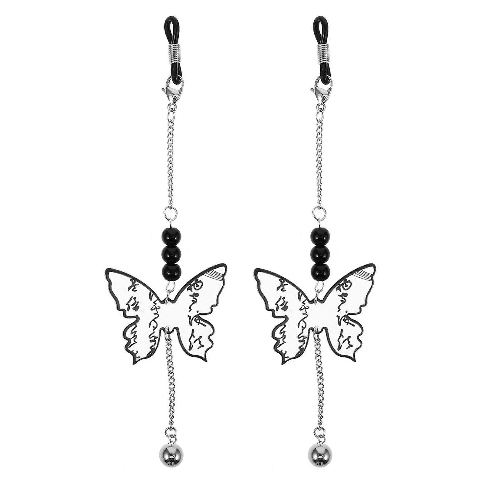 Stylish Butterfly Eyeglass Chain for 1Pair
