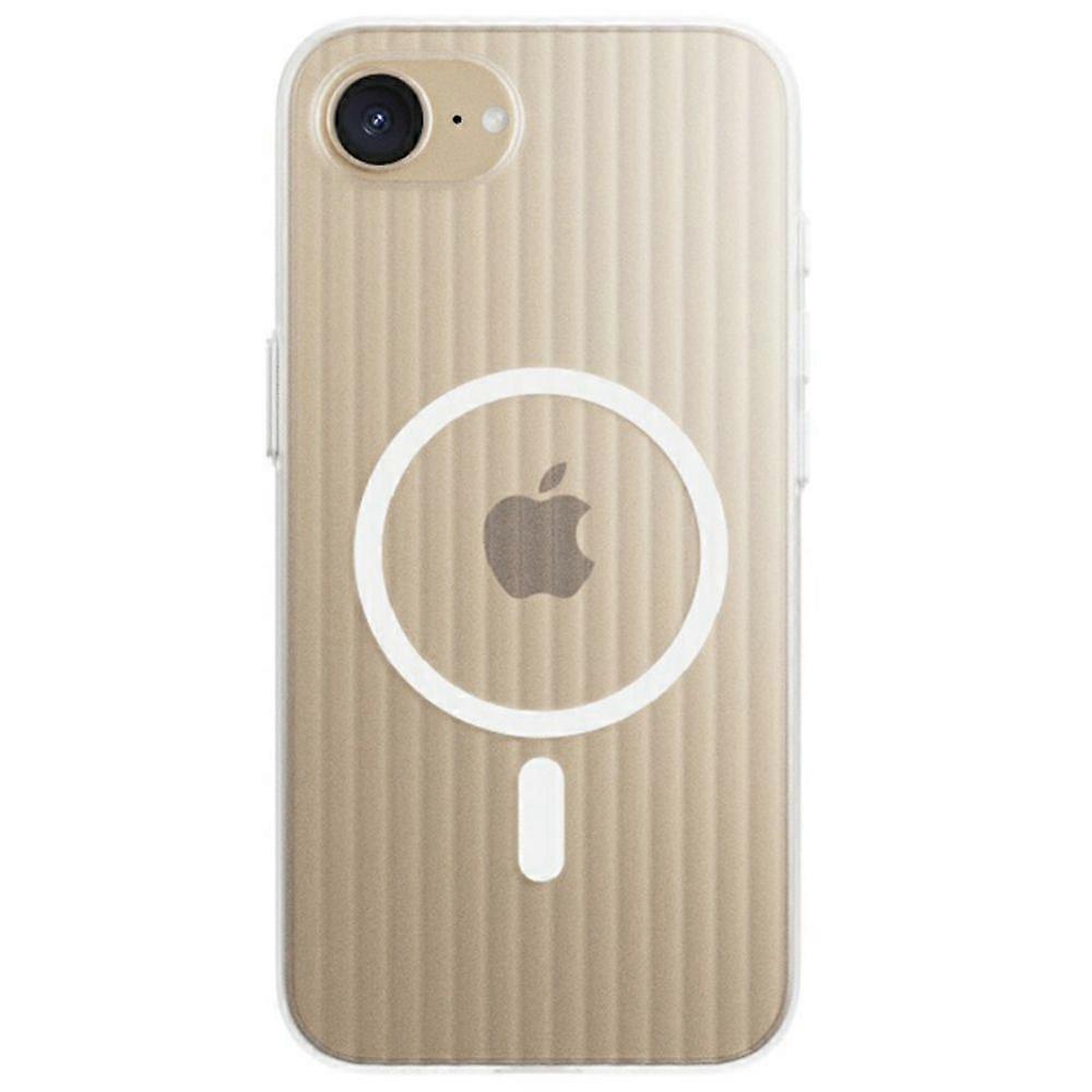 For iPhone 16e Case Compatible with MagSafe Corrugated Texture Hard PC Phone Cover