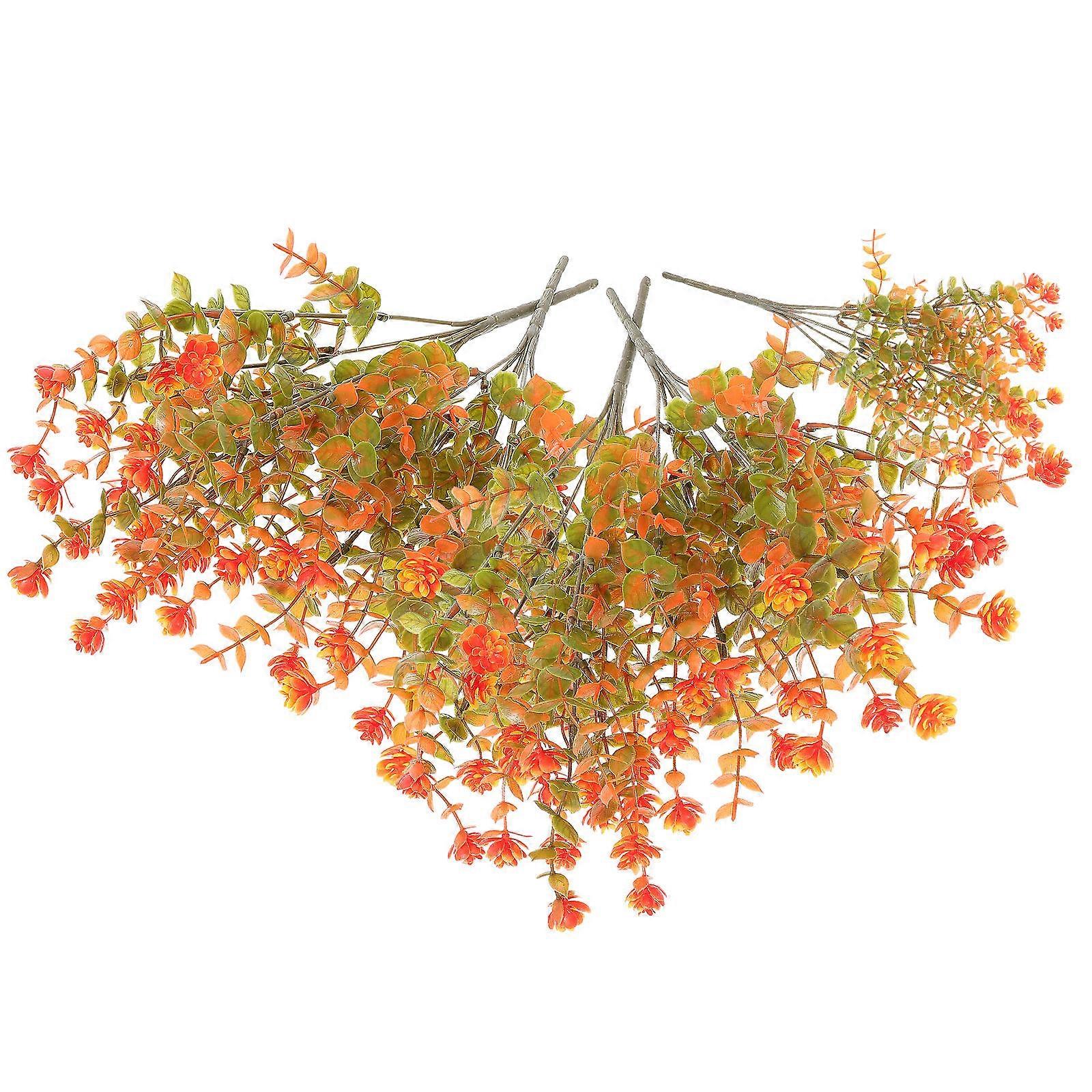 Decorative Fake Eucalyptus Stems Simulated Leaf 10Pcs for Decor