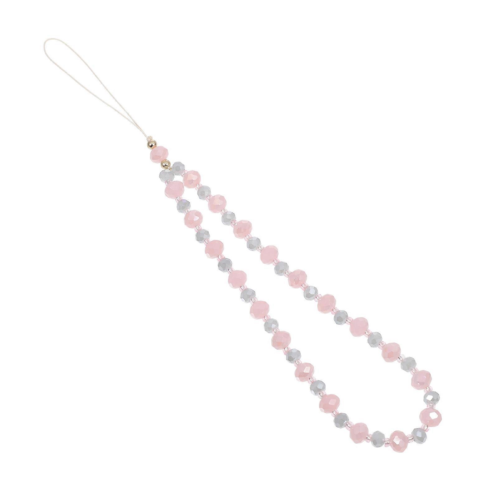 Multi-Function Phone Lanyard Decorative Phone Chain with 2Pcs for Decor Pink