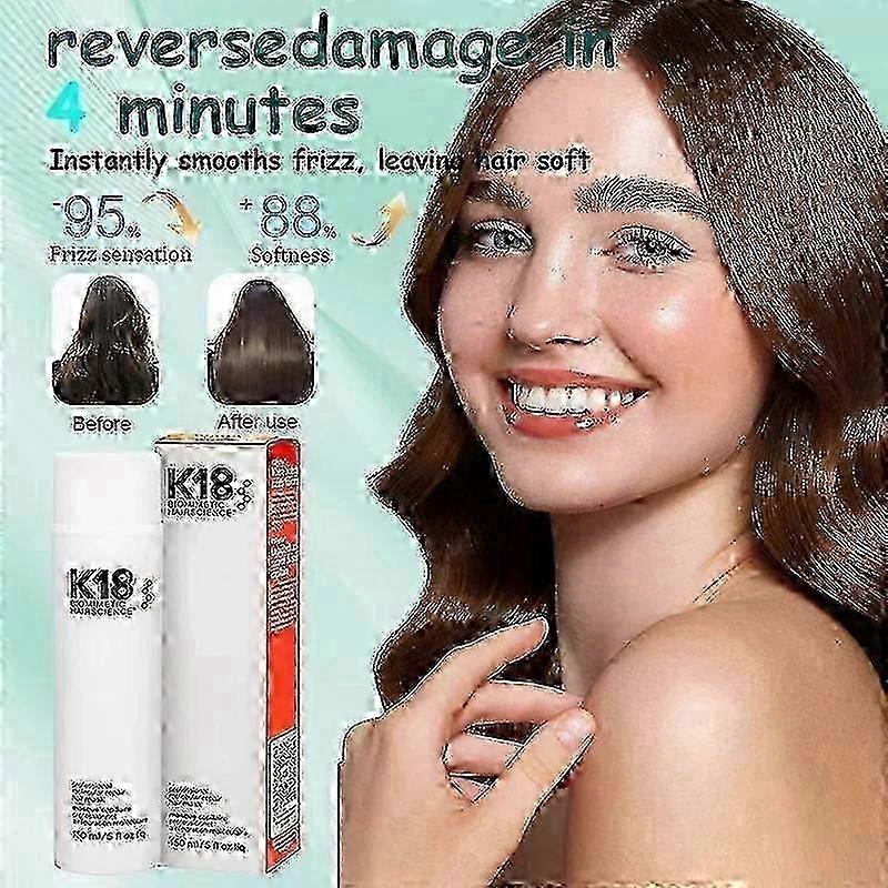 Velegnet til K18 150 ml leave-in Molekylær reparationshårmaske Damage Restore Soft Deep Conditioning_Zylora