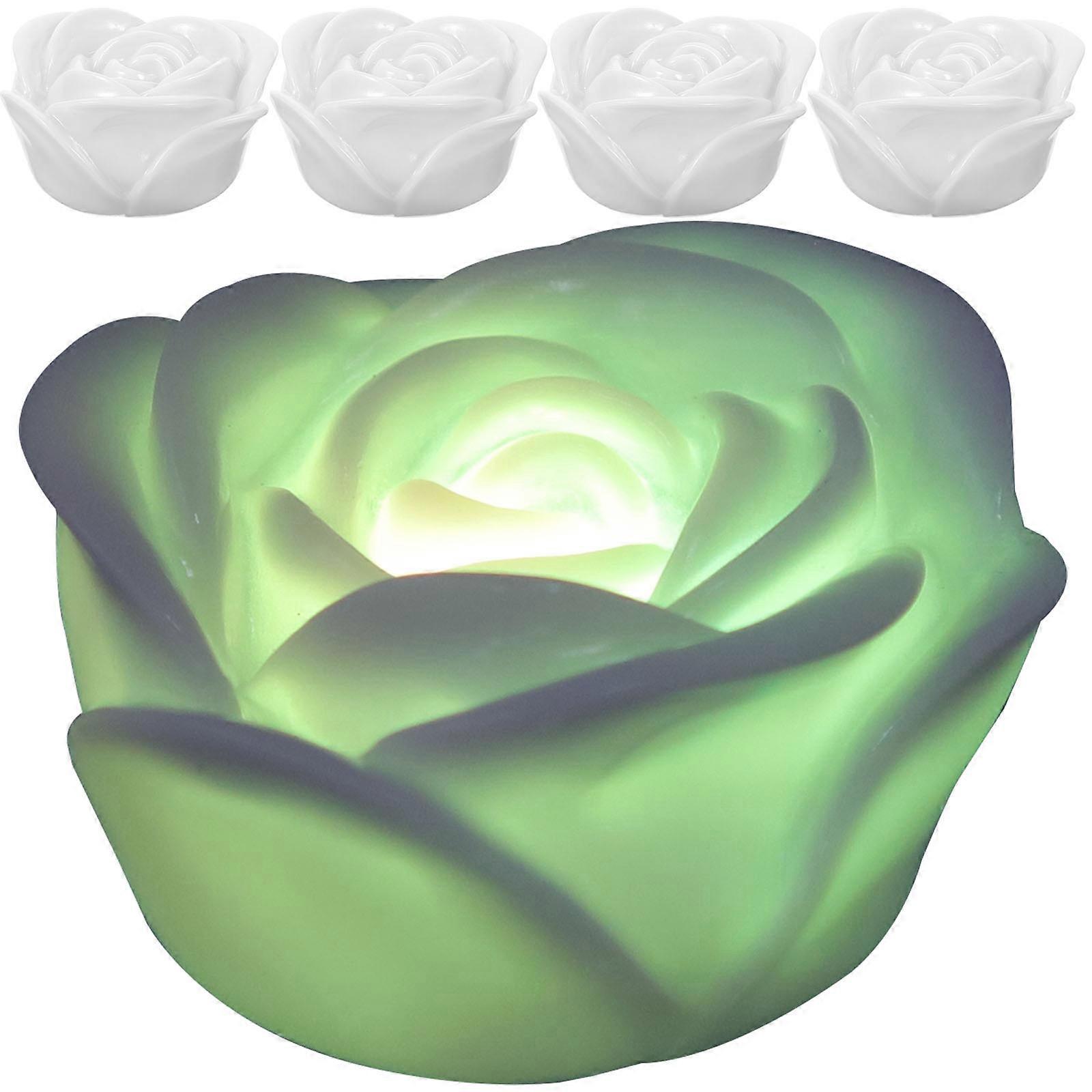 Rose Shaped LED Lights 7 Colors Changing Electronic Lamp for Lighting 15Pcs