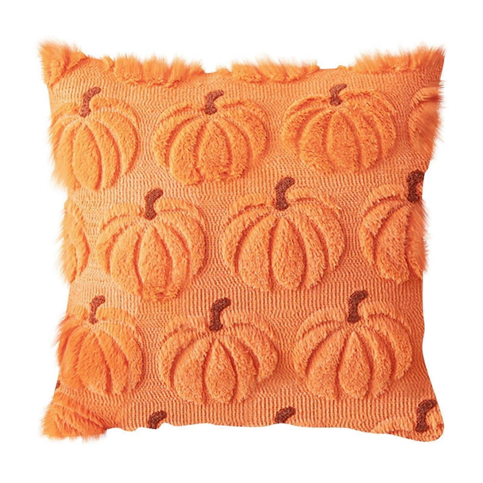hociret Plush 3D Pumpkin Throw Pillows - Fall/Halloween/Thanksgiving Decor, Cozy Textured Cushions for Couch/Bed, Multiple Autumn Colors