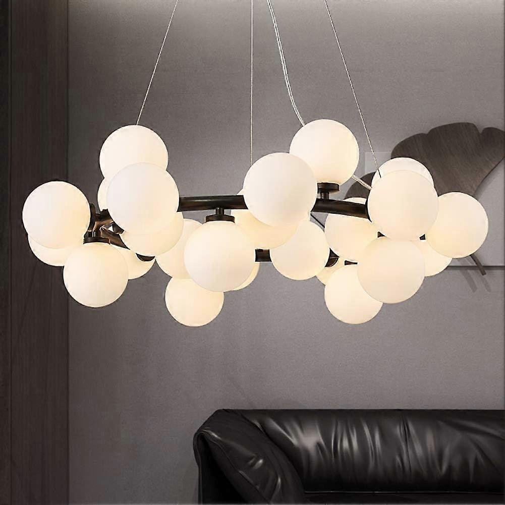 Modern Sputnik Chandelier with Glass Ball Design, Adjustable MultiHead LED Ceiling Light Fixture