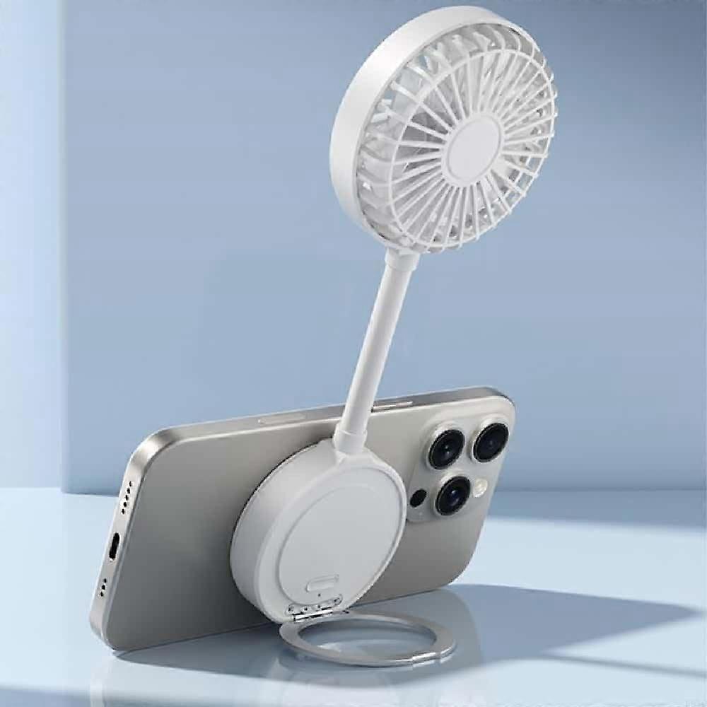 Portable USB Rechargeable Handheld Fan with Adjustable Angle, Quiet Cooling for Travel and Desk