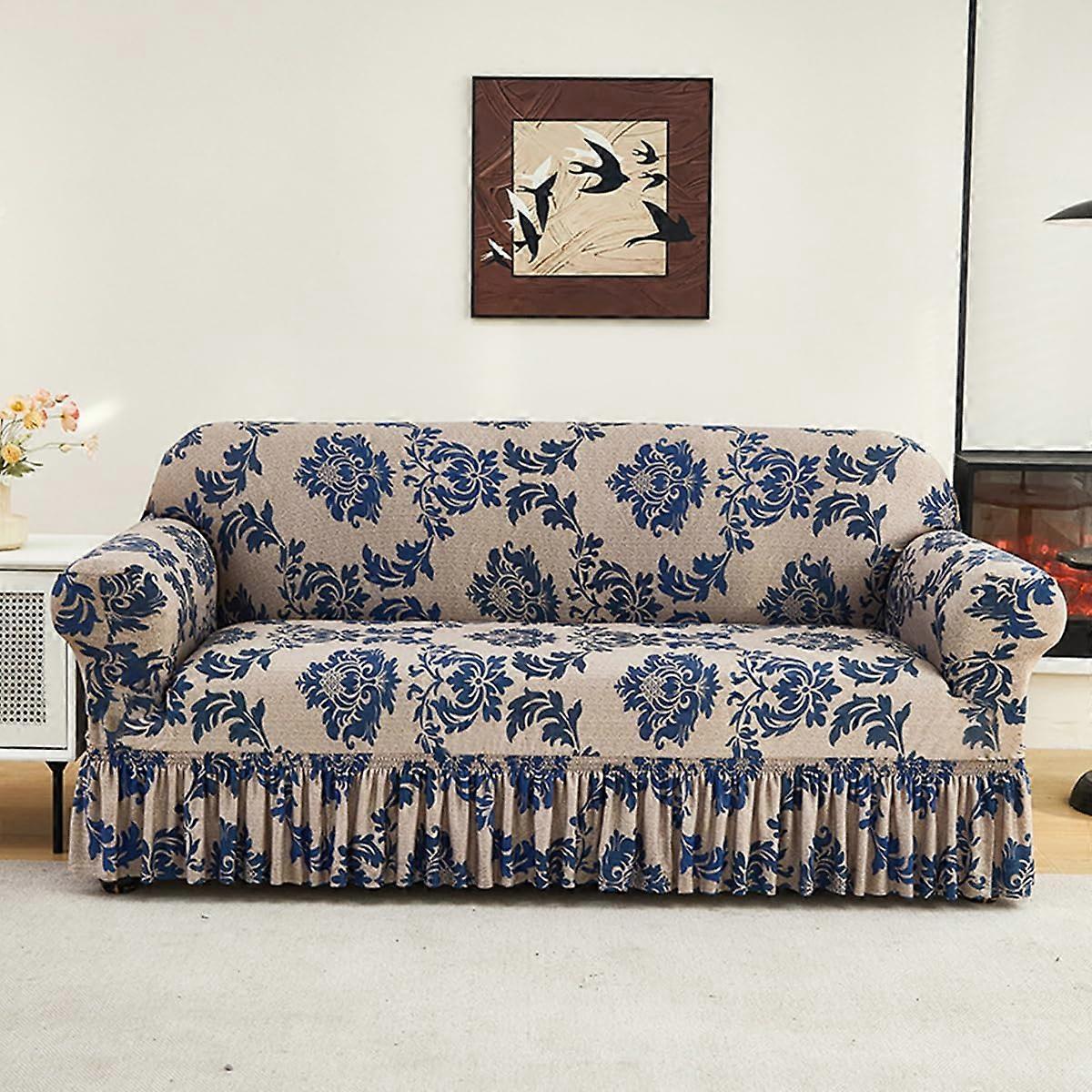 Super Stretch Sofa Slipcover for 4 Seater Couch, Non Slip Elastic Fit, Soft Stain Resistant Fabric