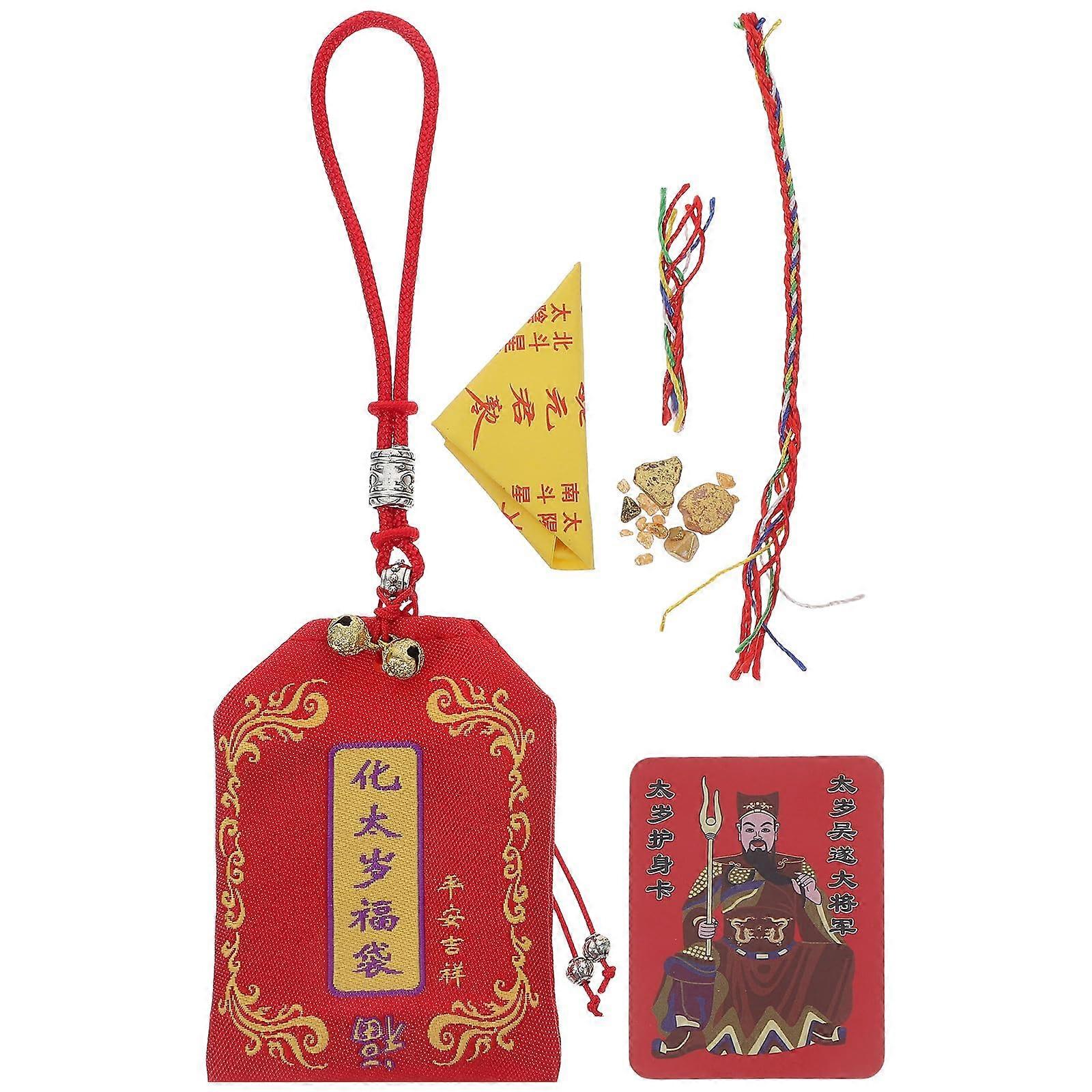 Japanese Omamori Amulet Set Lucky Charm for Protection Good Fortune Blessing Year of the Snake