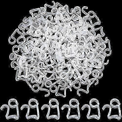 100pcs Christmas Light Garland Tile Gutter Outdoor Hook White
